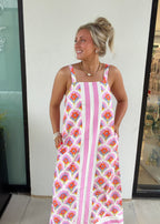 Kay Mosaic Sleeveless Maxi Dress