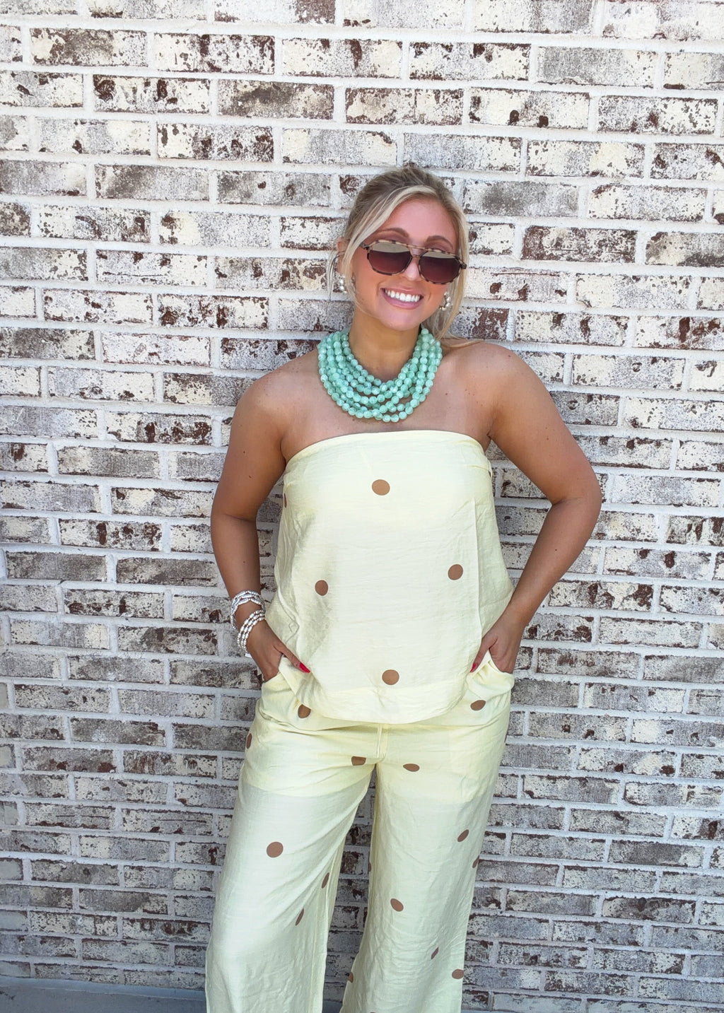 Iris Dot Wide Leg Pants