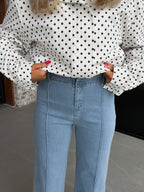 High-Waist Tailored Straight-Leg Pants