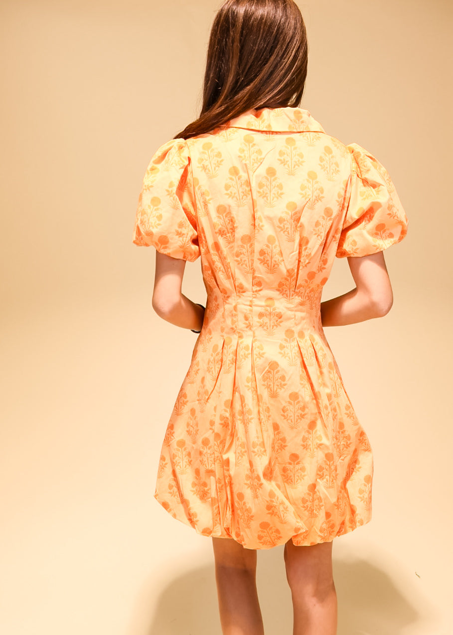 Finley Floral Puff Sleeve Mini Dress