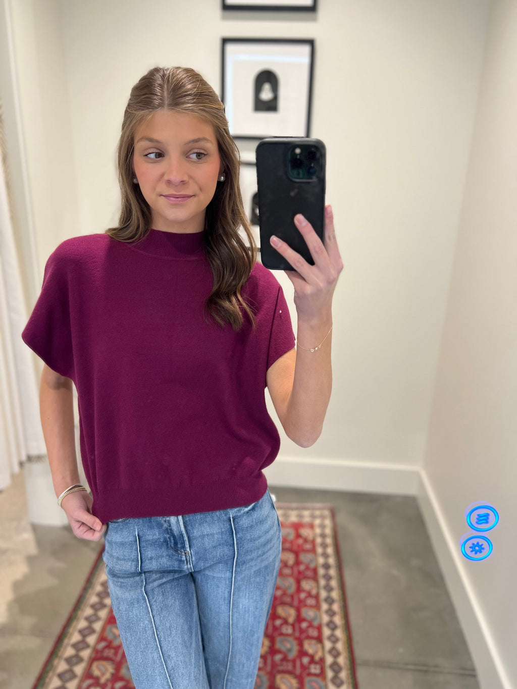 Marina Mock Neck Top