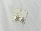 Hammered Hollow Teardrop Earrings