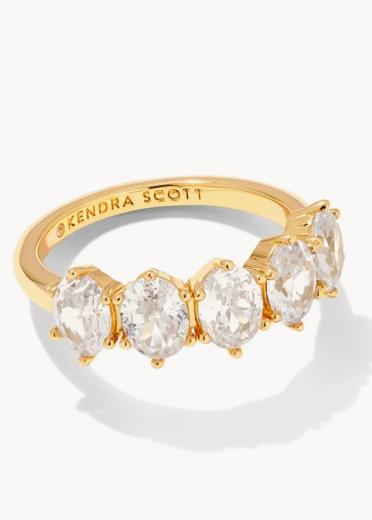 Cailin Crystal Band Ring