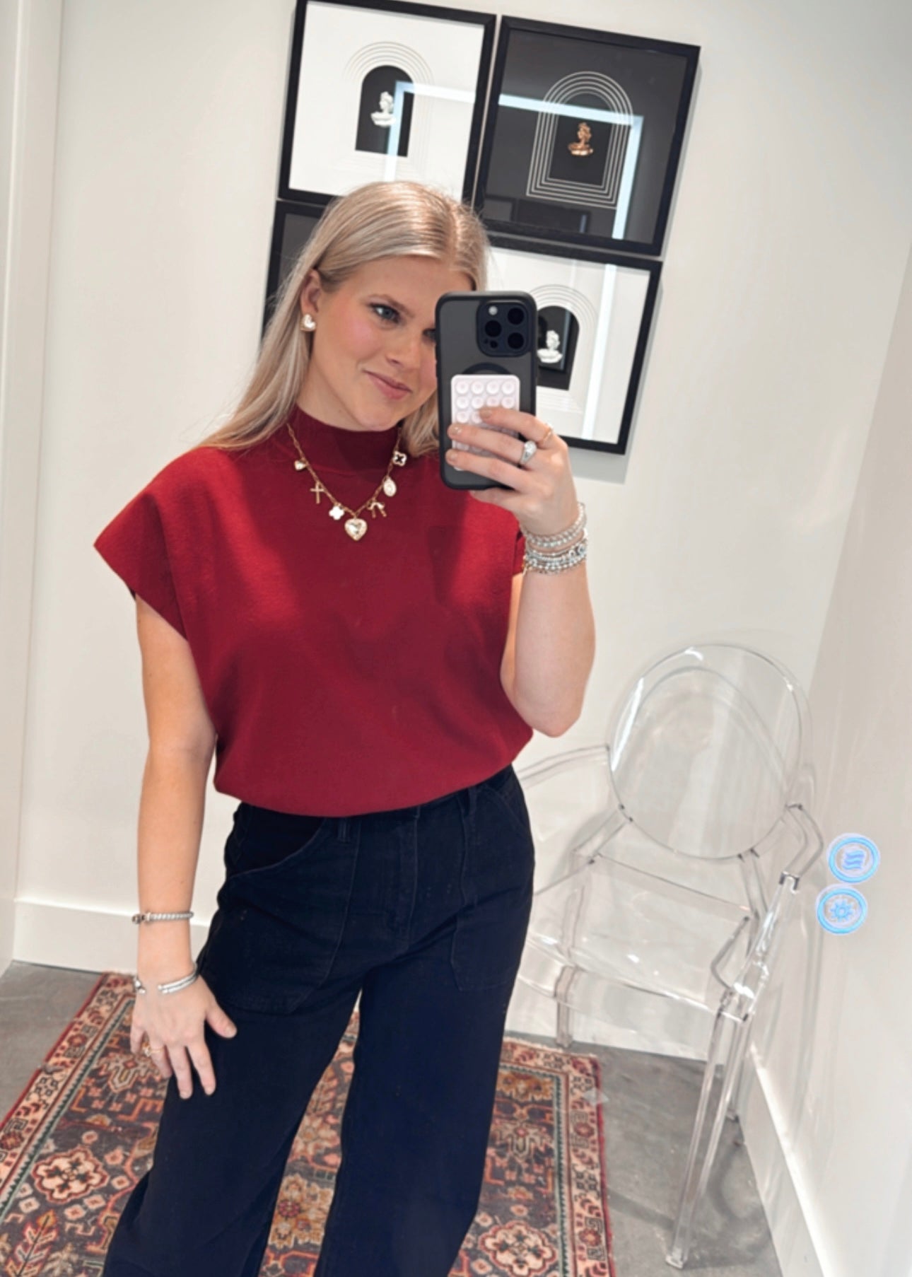 Marina Mock Neck Top