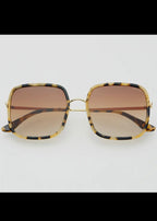 Cosmo Acetate Square Sunglasses-Milky Tortoise