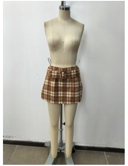 Piper Plaid Bow Mini Skirt