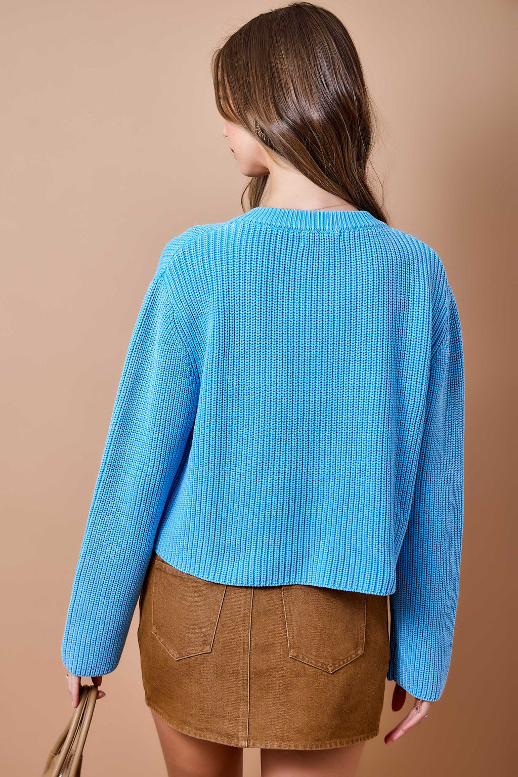 Rebecca Ribbed Cropped Cardigan