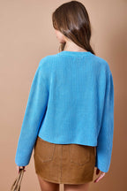 Rebecca Ribbed Cropped Cardigan