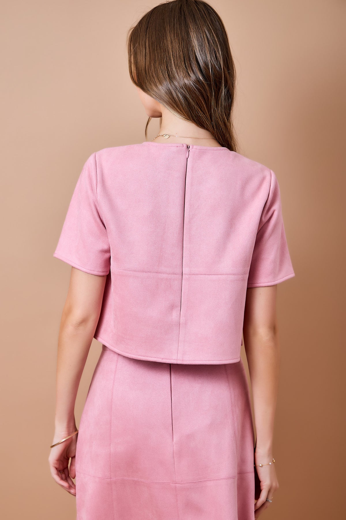 Elsa Cropped Short‑Sleeve Top