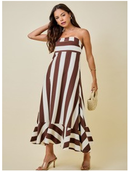 Pualene Flared Midi Dress