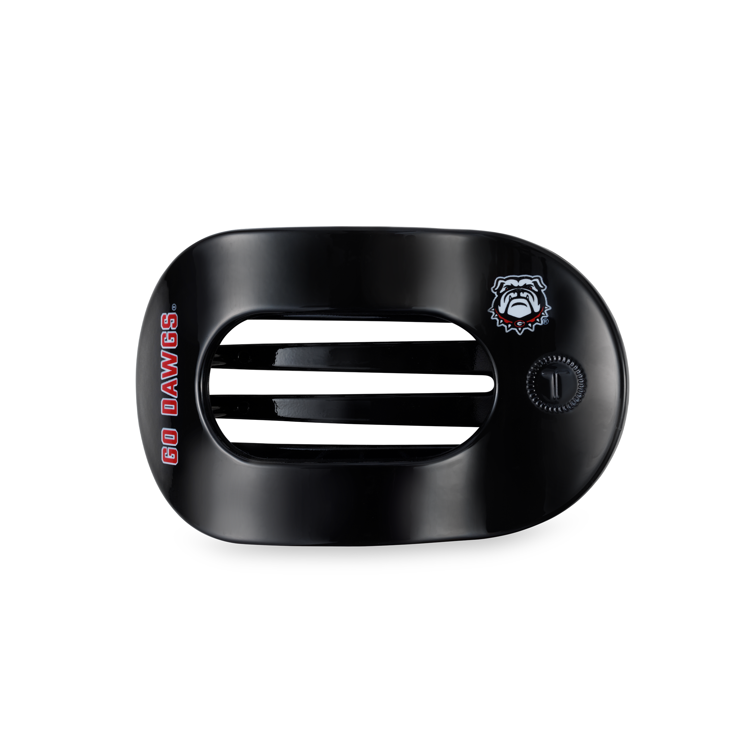 Go Dawgs! Medium Flat Round Hair Clip