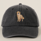 Golden Retriever Embroidered Denim Baseball Cap
