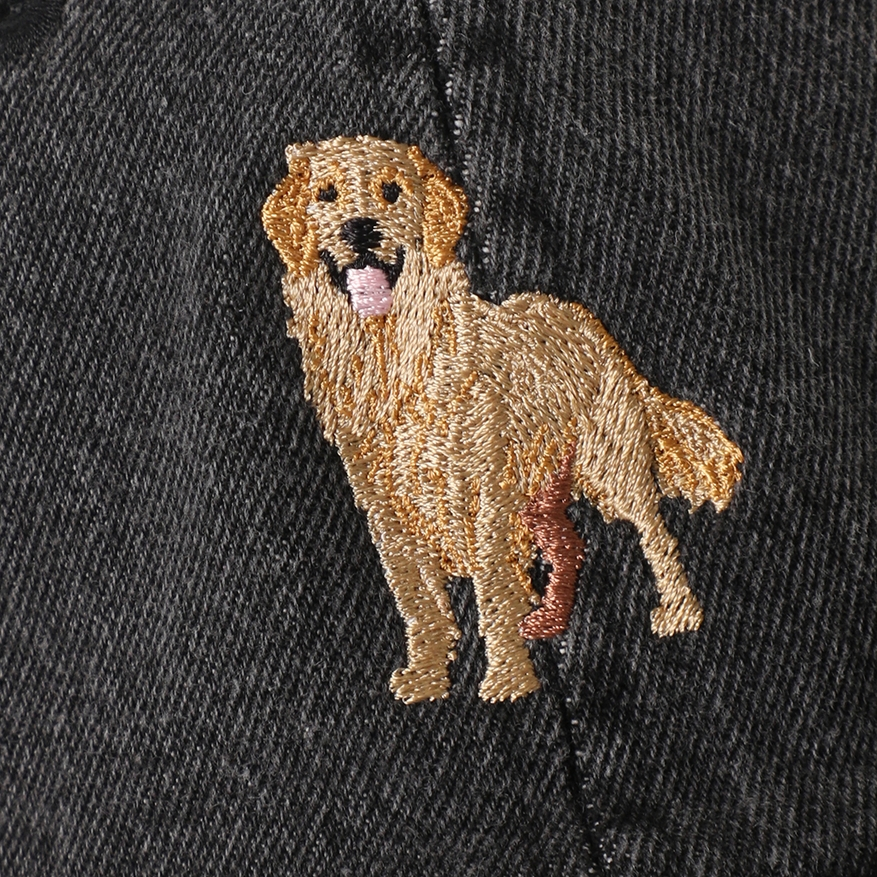 Golden Retriever Embroidered Denim Baseball Cap