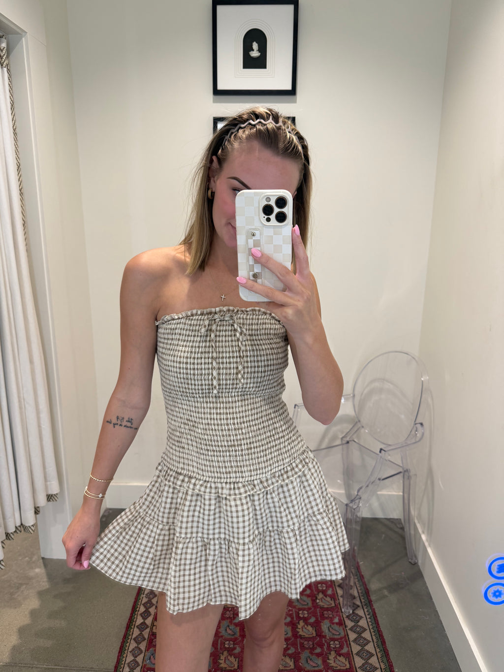Helene Smocked Tube Dress