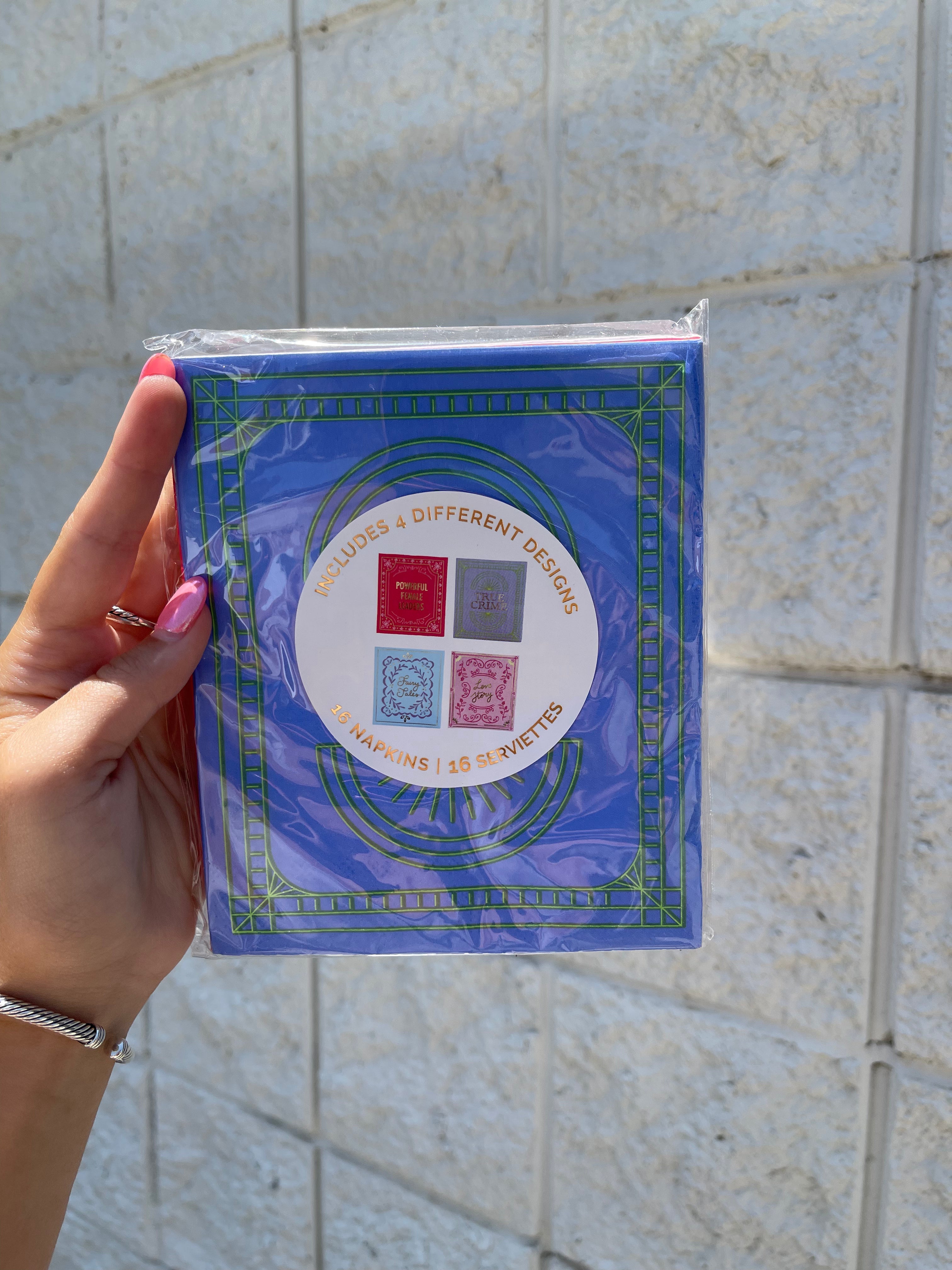 “Book Cover” Cocktail Napkins