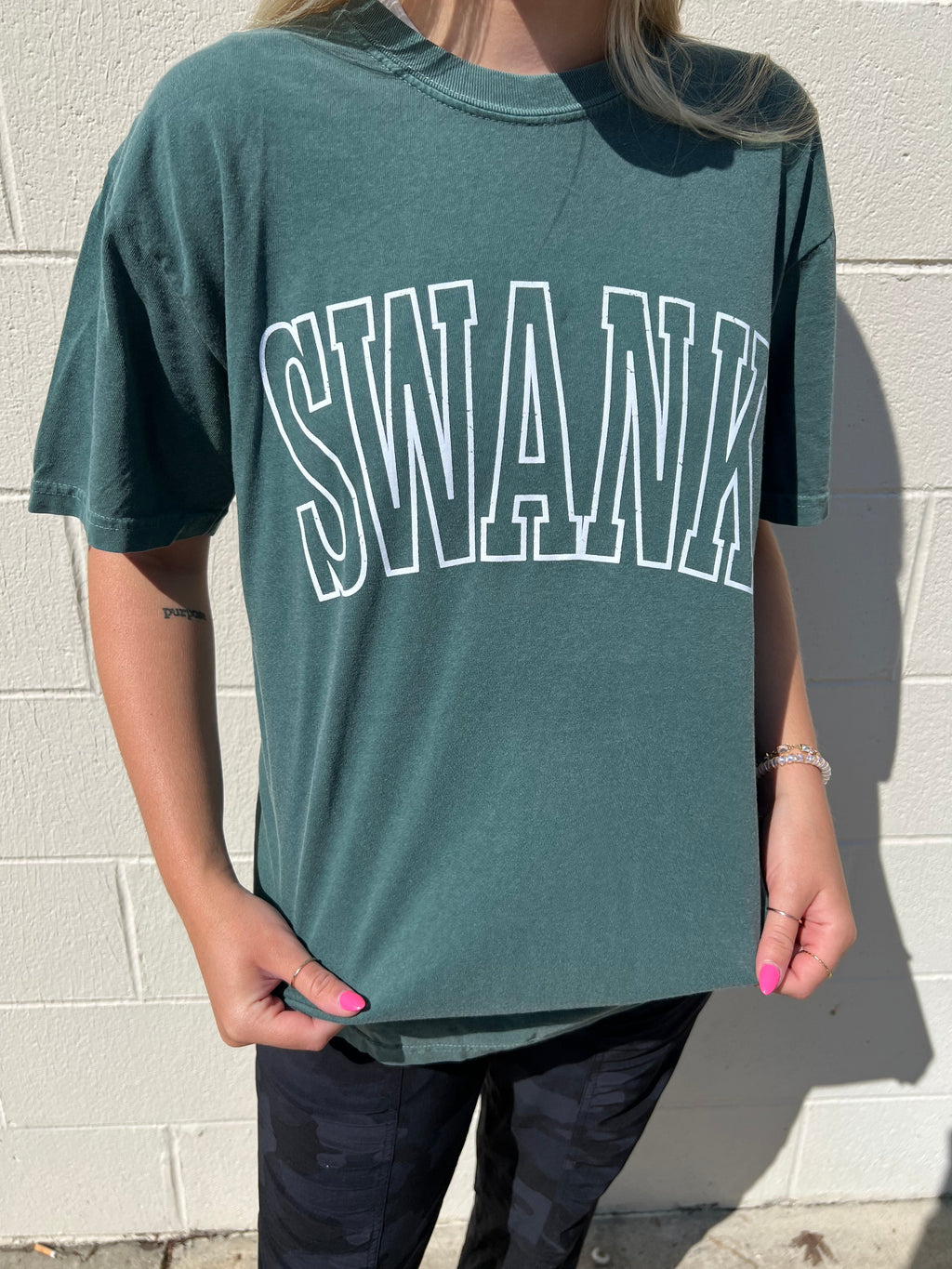 Swank Varsity Letter Tee