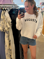 Augusta Cropped Graphic Sweatshirt