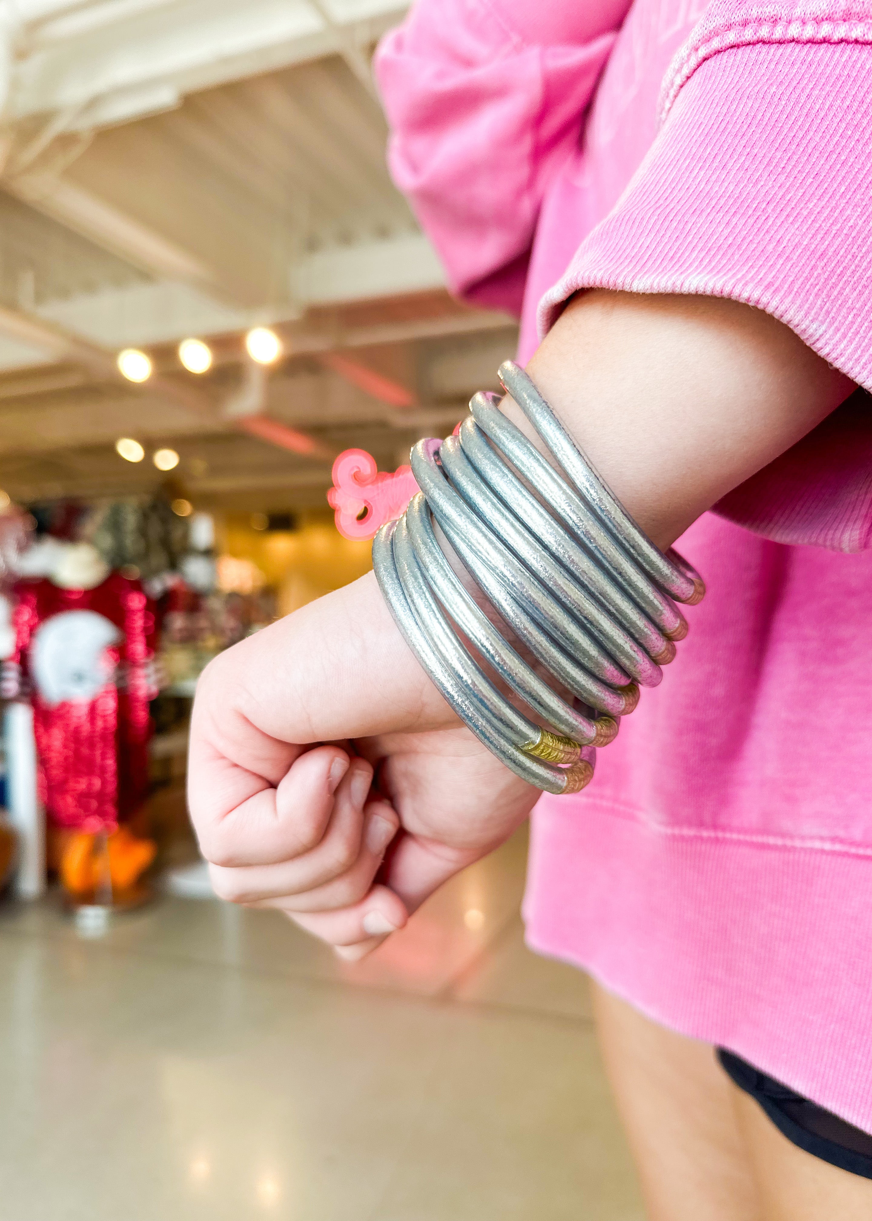 Budha Girl Silver All Weather Bangles