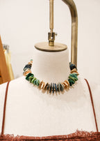 Chunky Flat Bead Mix Necklace