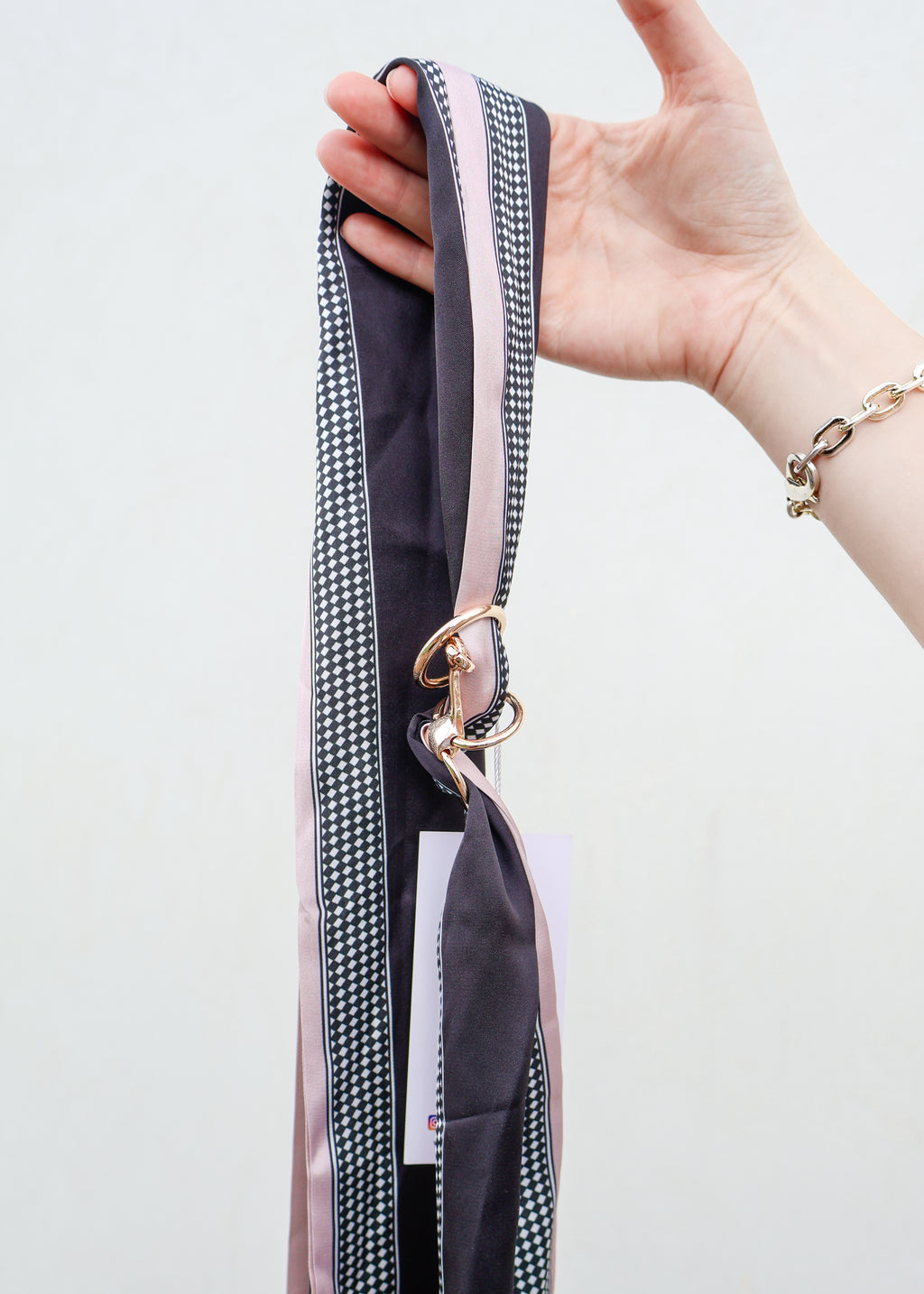 Claire Scarf & Horsebit Buckle Necklace