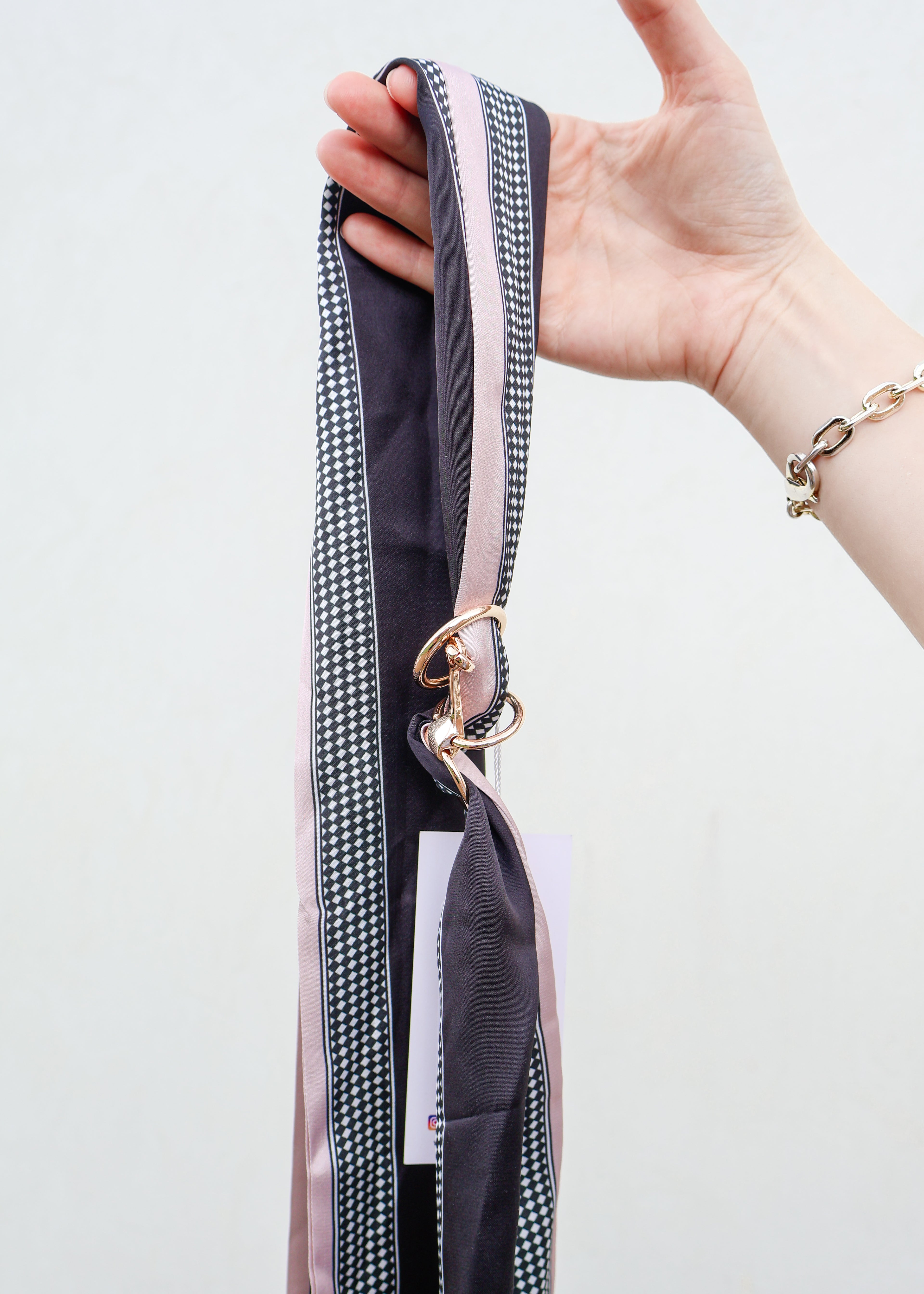 Claire Scarf & Horsebit Buckle Necklace