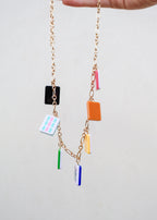 Mahjong Tile Charm Necklace