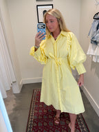 Clare Puff Sleeve Shirt Dress