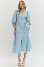 Charlotte Zip-Front Midi Dress