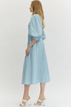 Charlotte Zip-Front Midi Dress