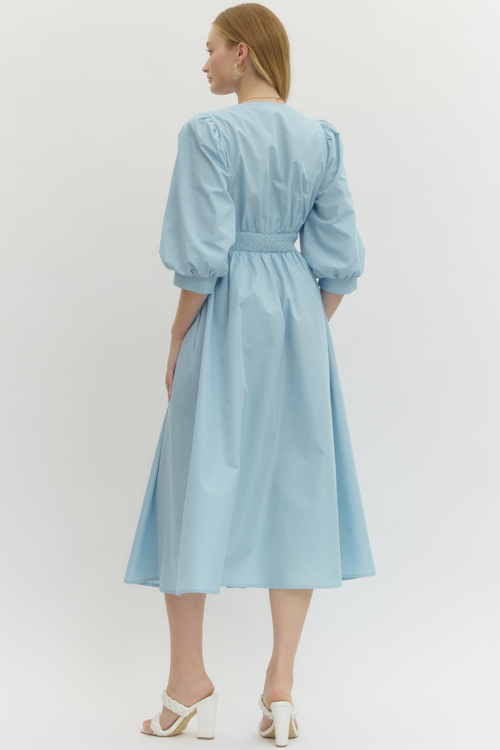 Charlotte Zip-Front Midi Dress