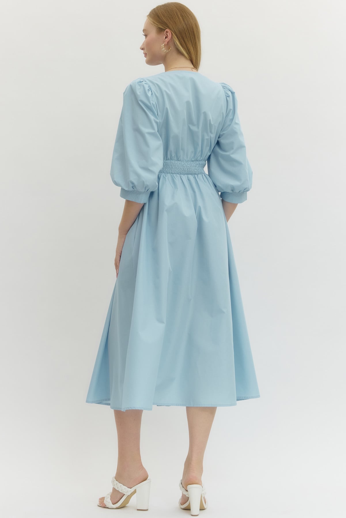 Charlotte Zip-Front Midi Dress