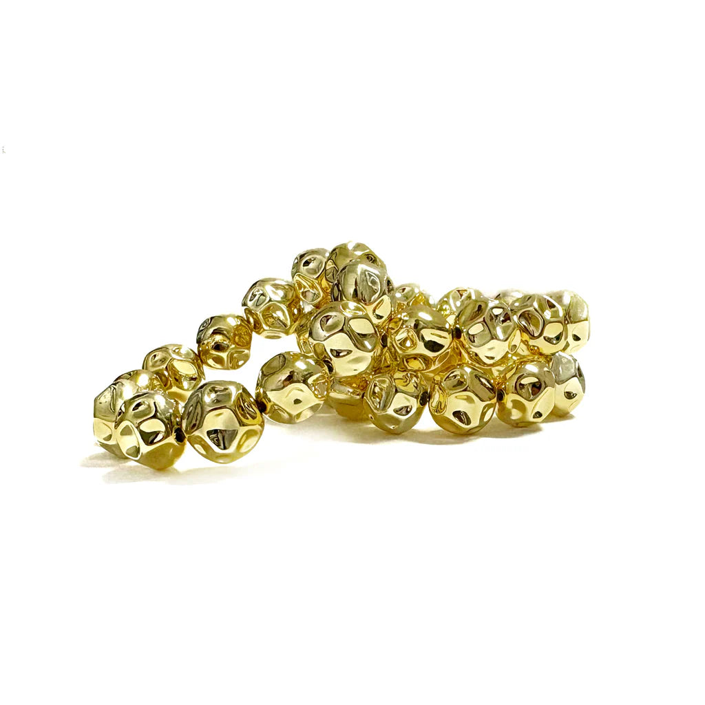 Jackee Gold Bead Necklace