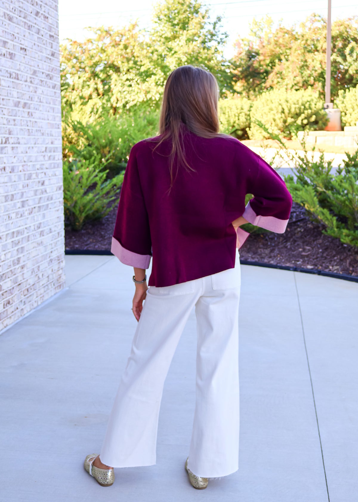 Caris Cuffed Boxy Top
