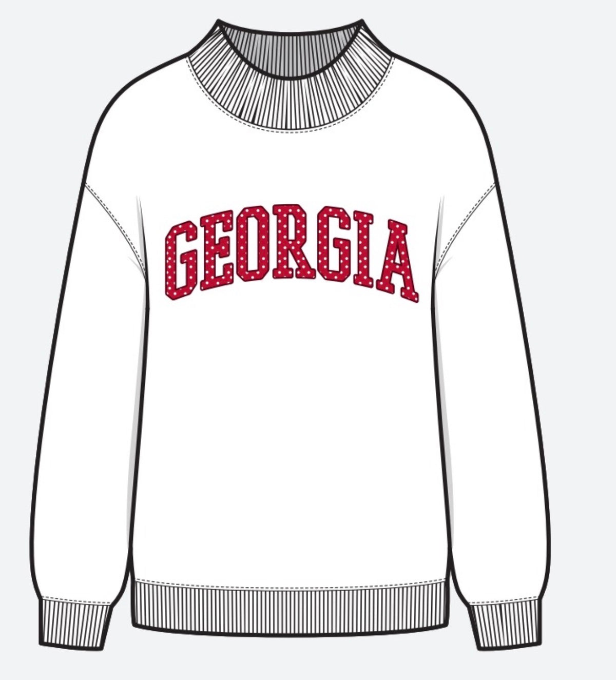 Georgia Polka Dot Mockneck