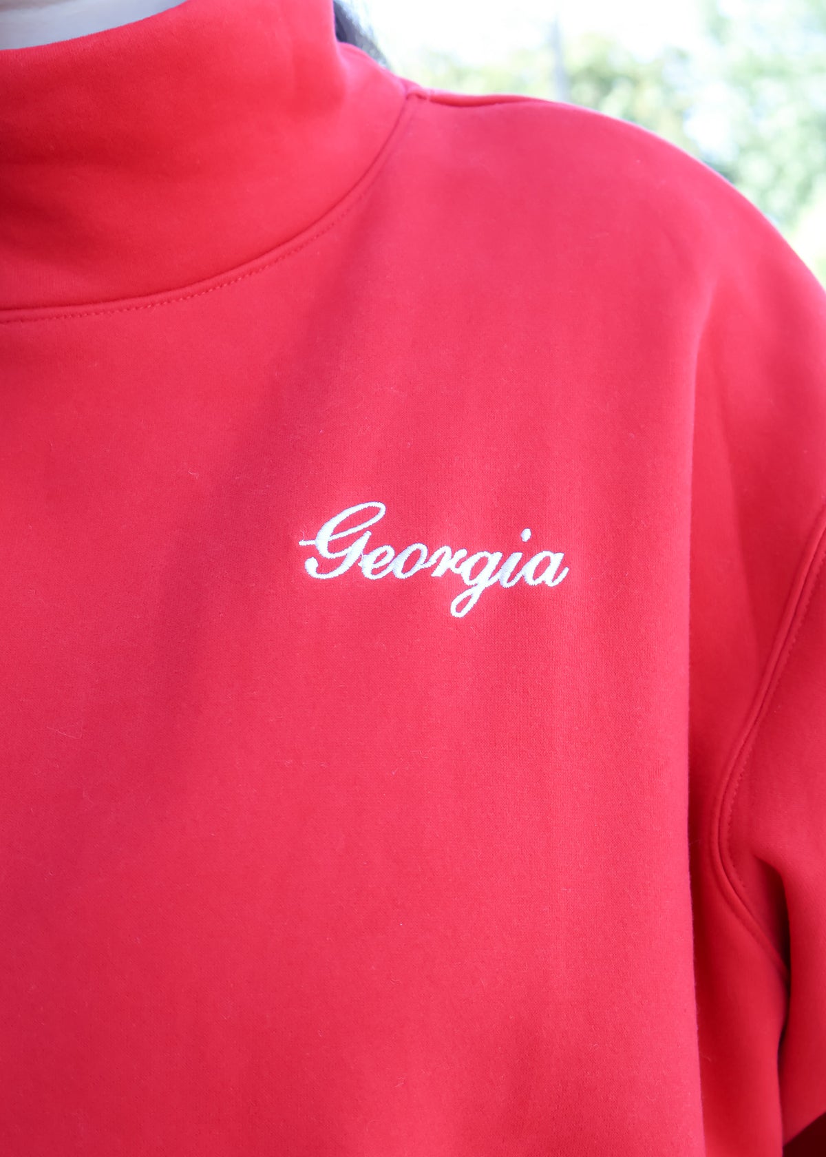 Georgia Rolled Mock Neck Sweatshirt