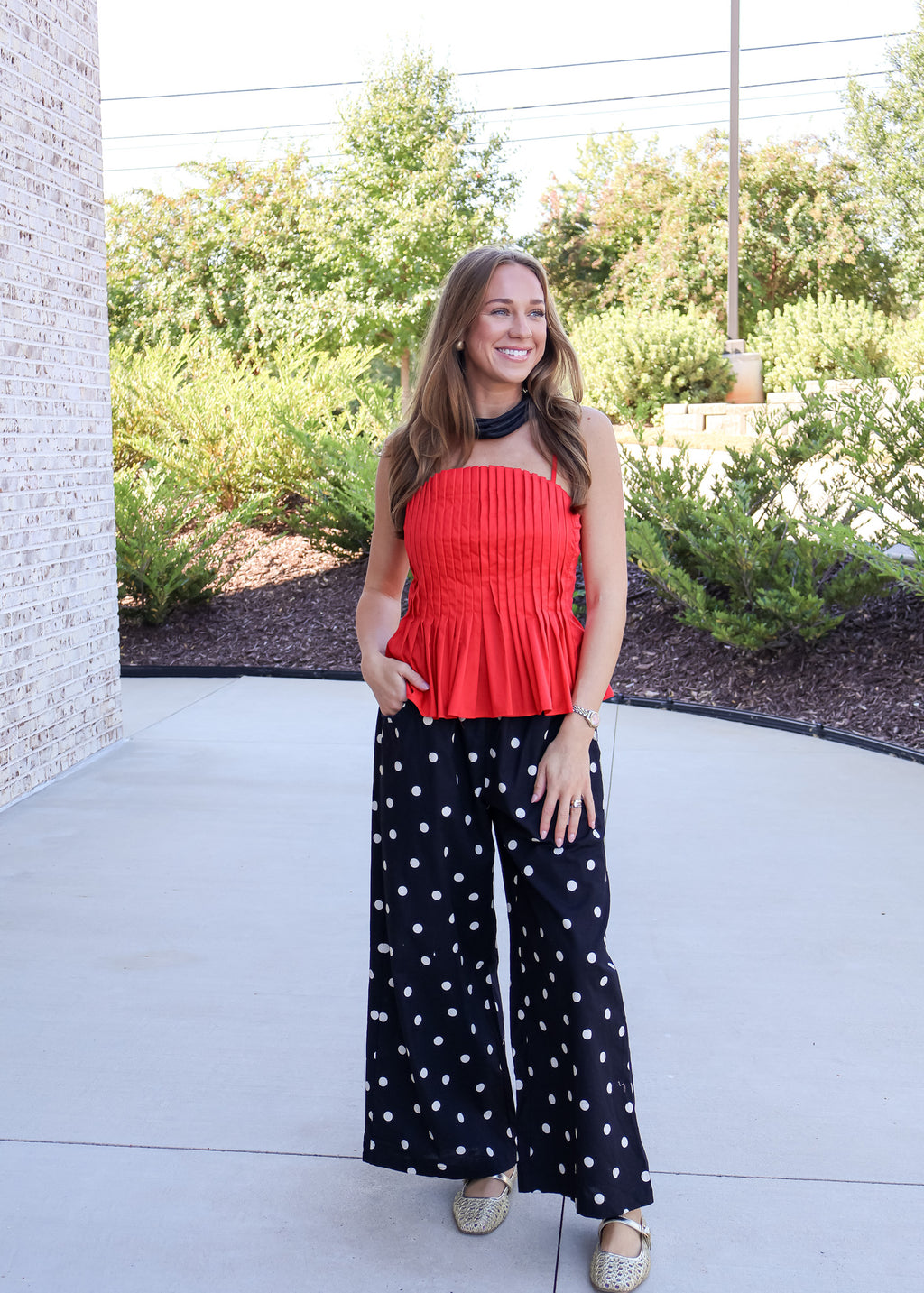 Paola Relaxed Polka Dot Pants