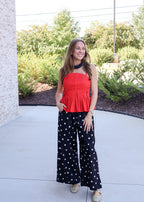 Paola Relaxed Polka Dot Pants