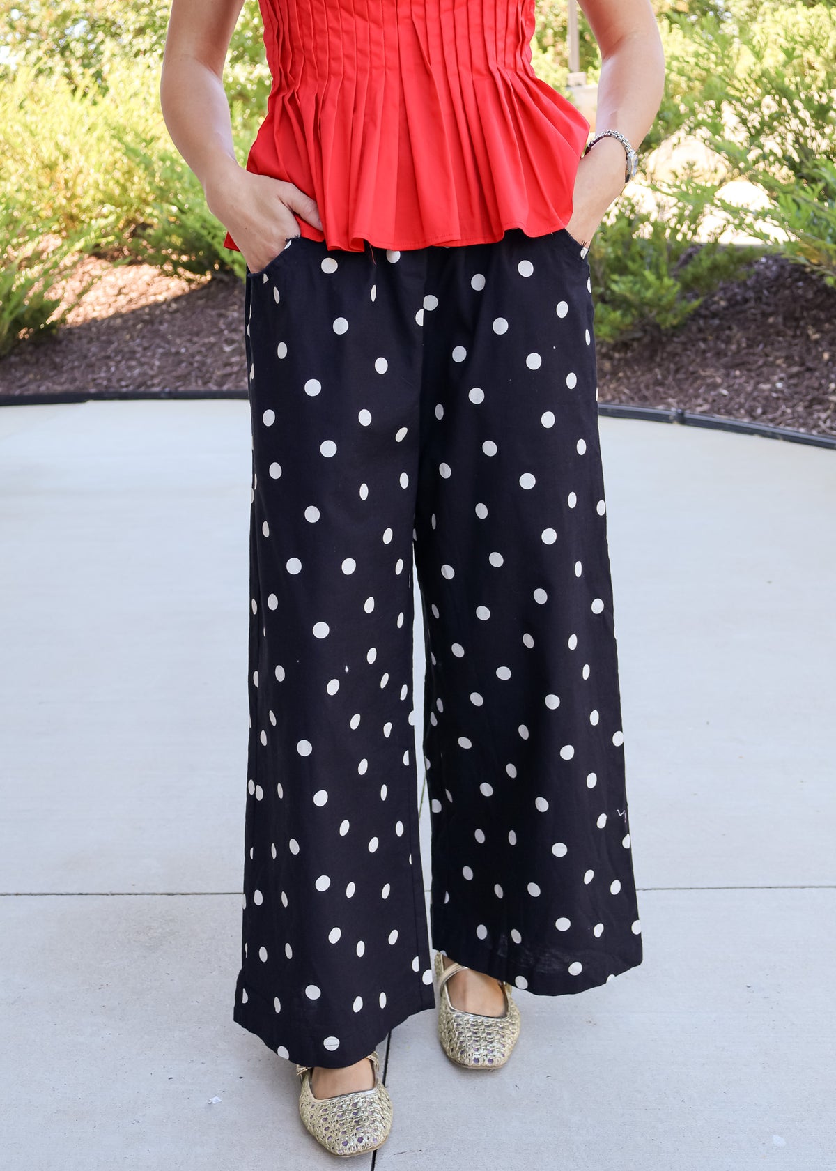 Paola Relaxed Polka Dot Pants