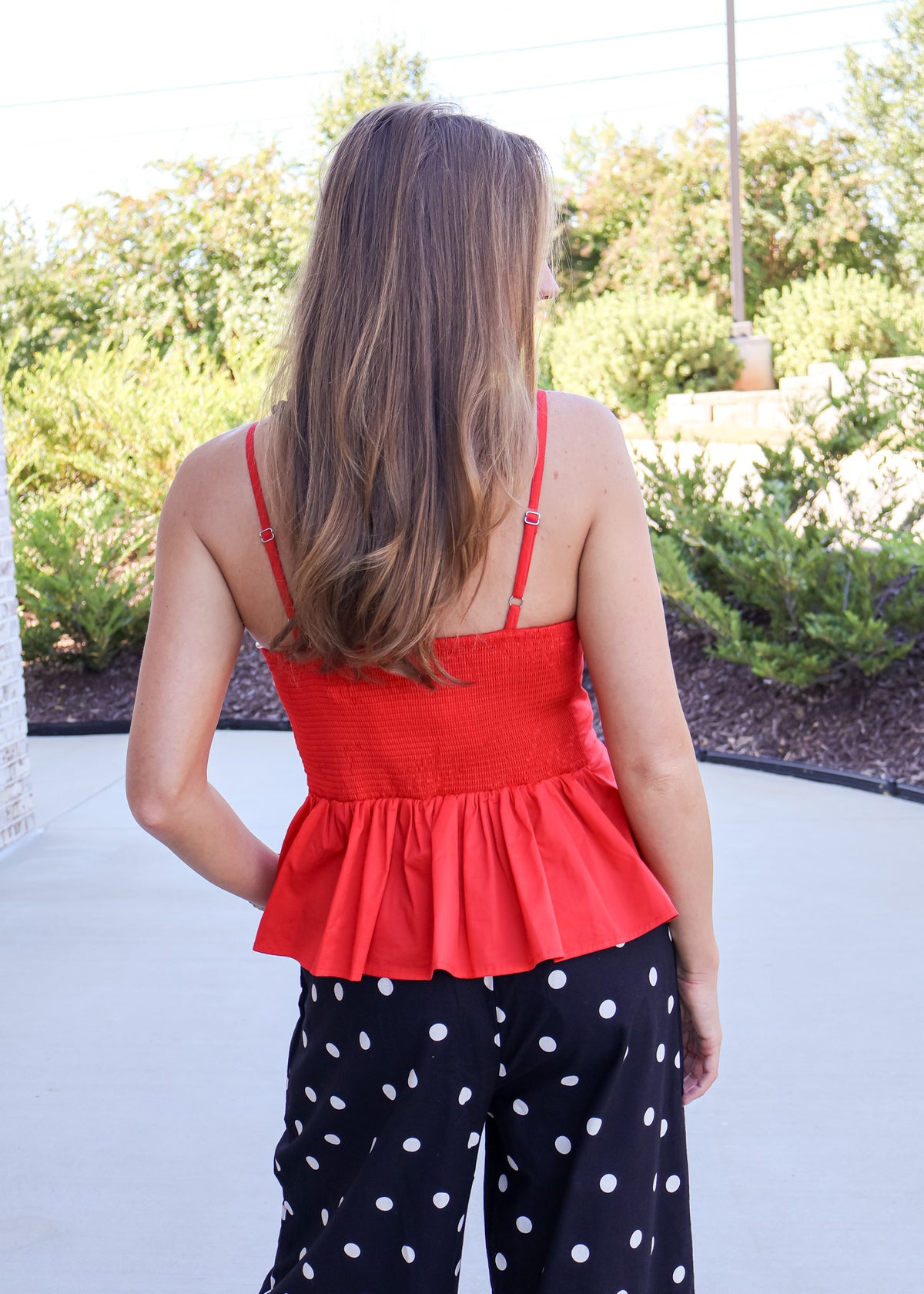 Isla Pleated Peplum Top