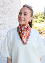Deer Print Silky Bandana Scarf