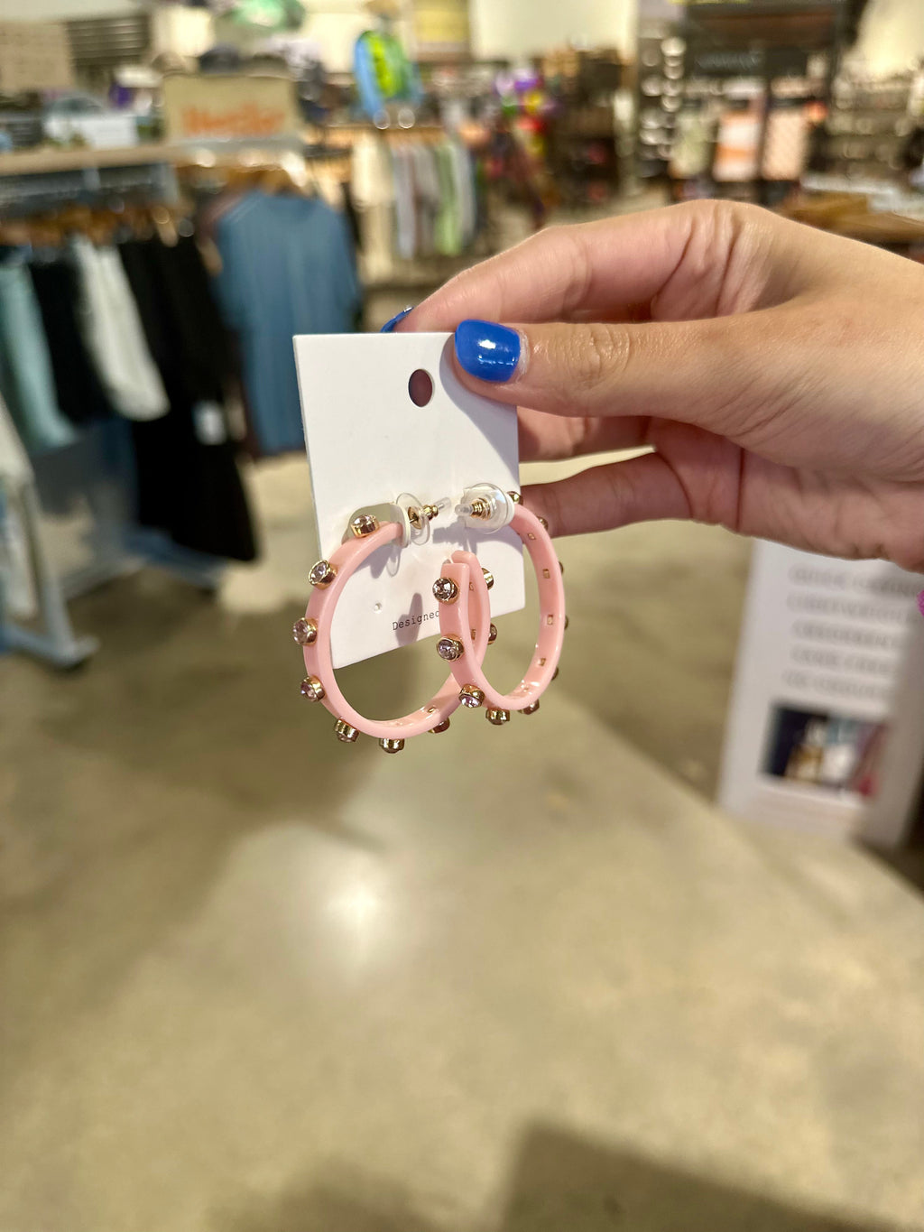 Crystal Station Acetate Hoops