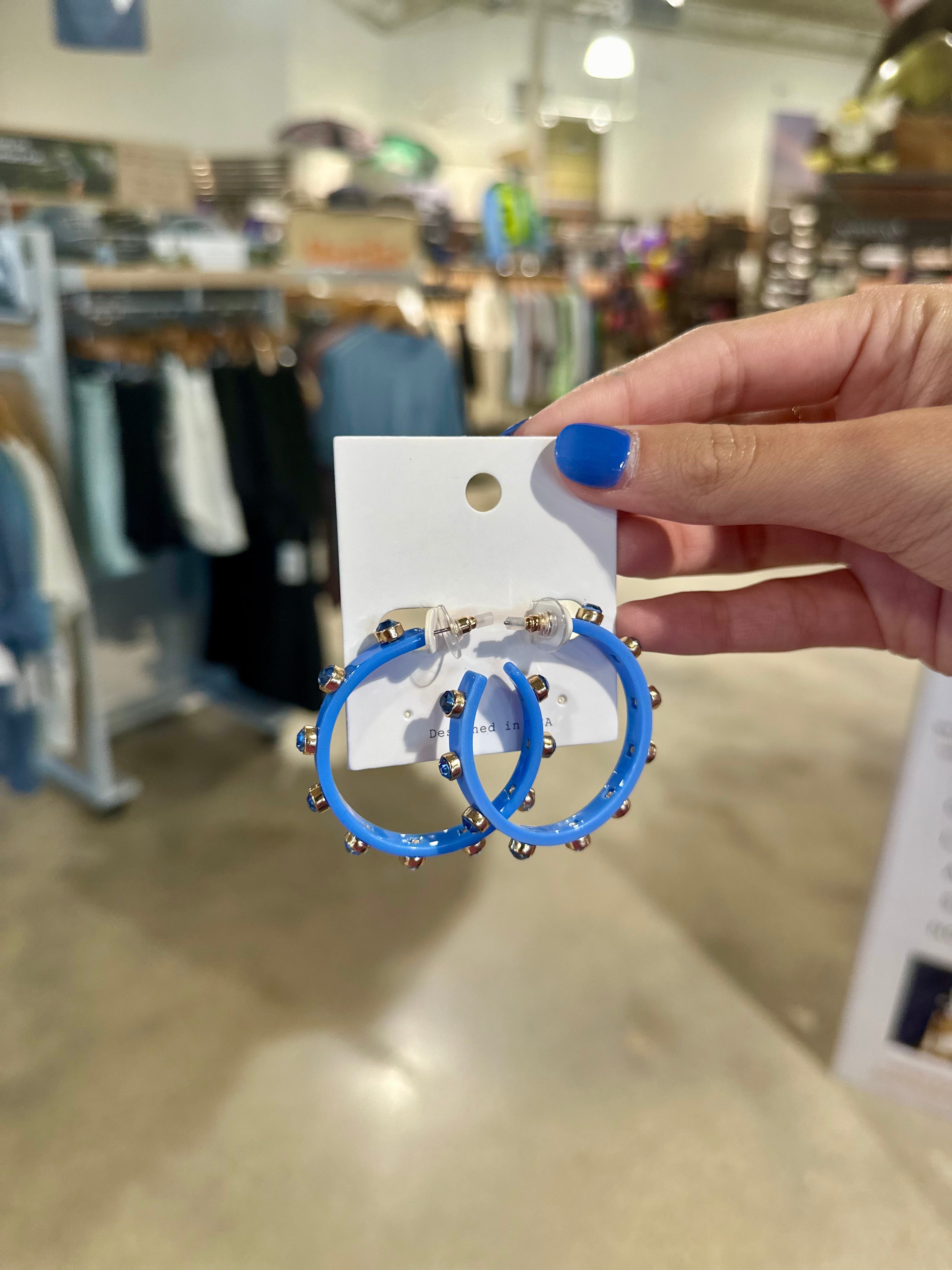 Crystal Station Acetate Hoops