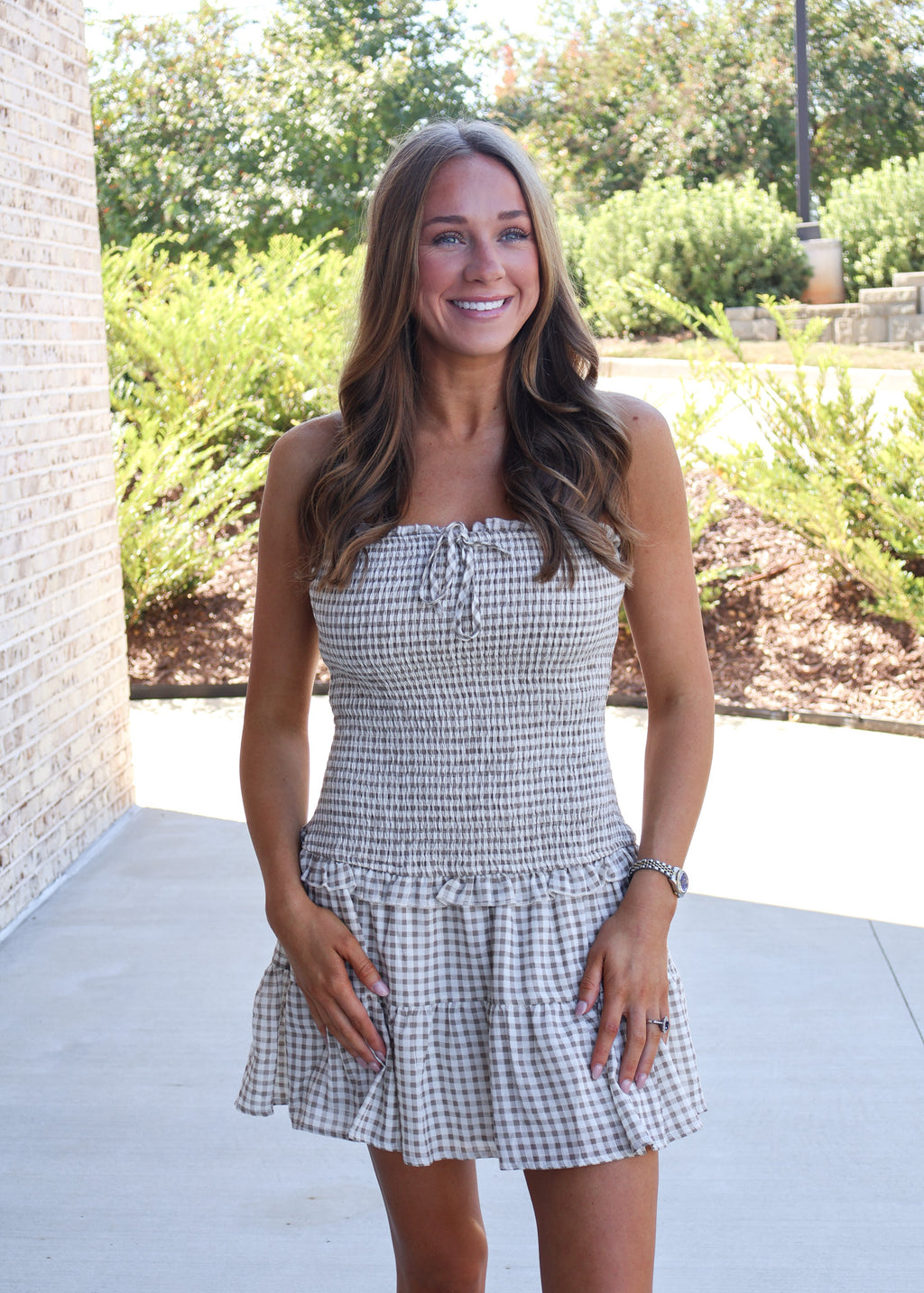 Helene Smocked Tube Dress