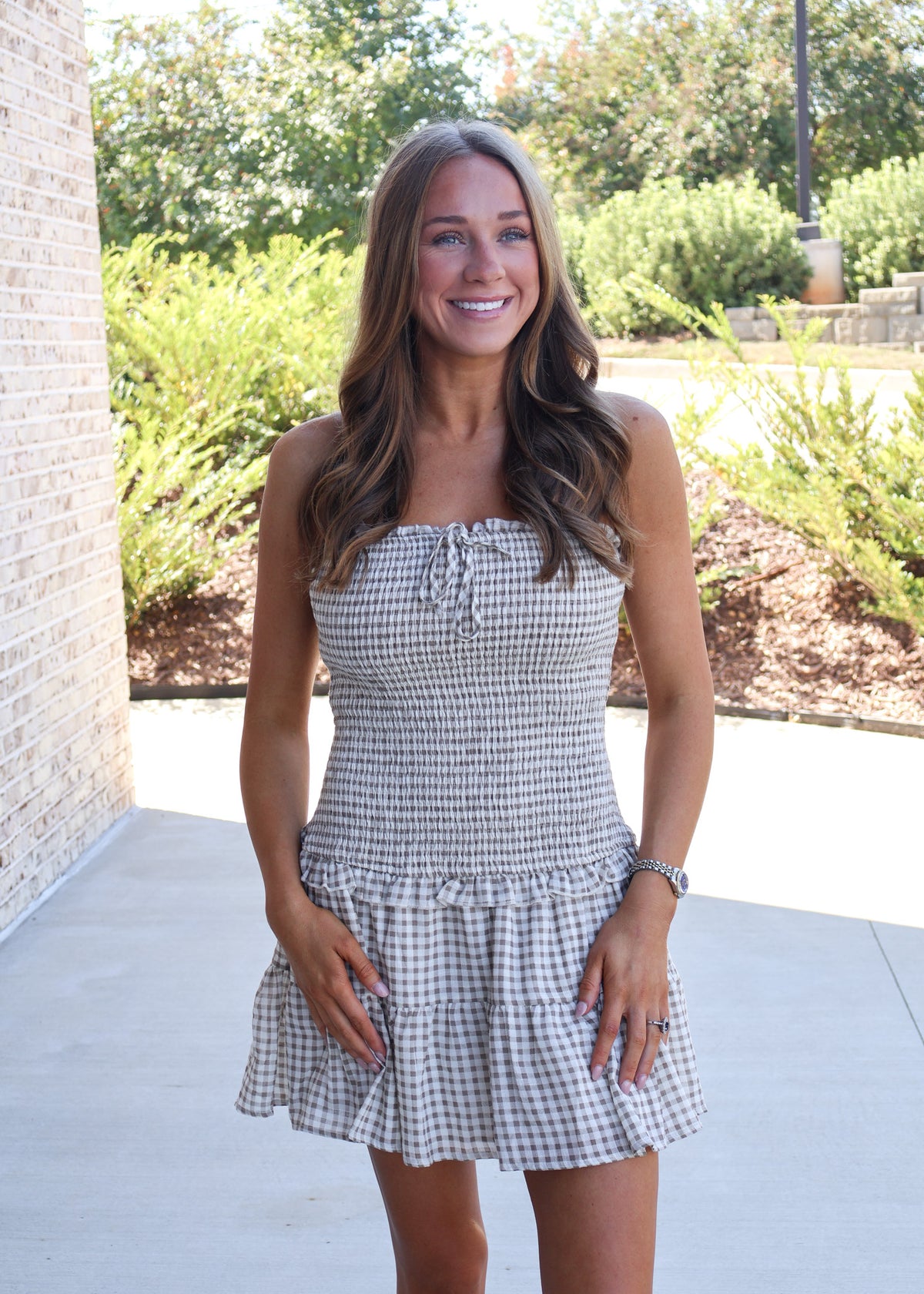 Helene Smocked Tube Dress