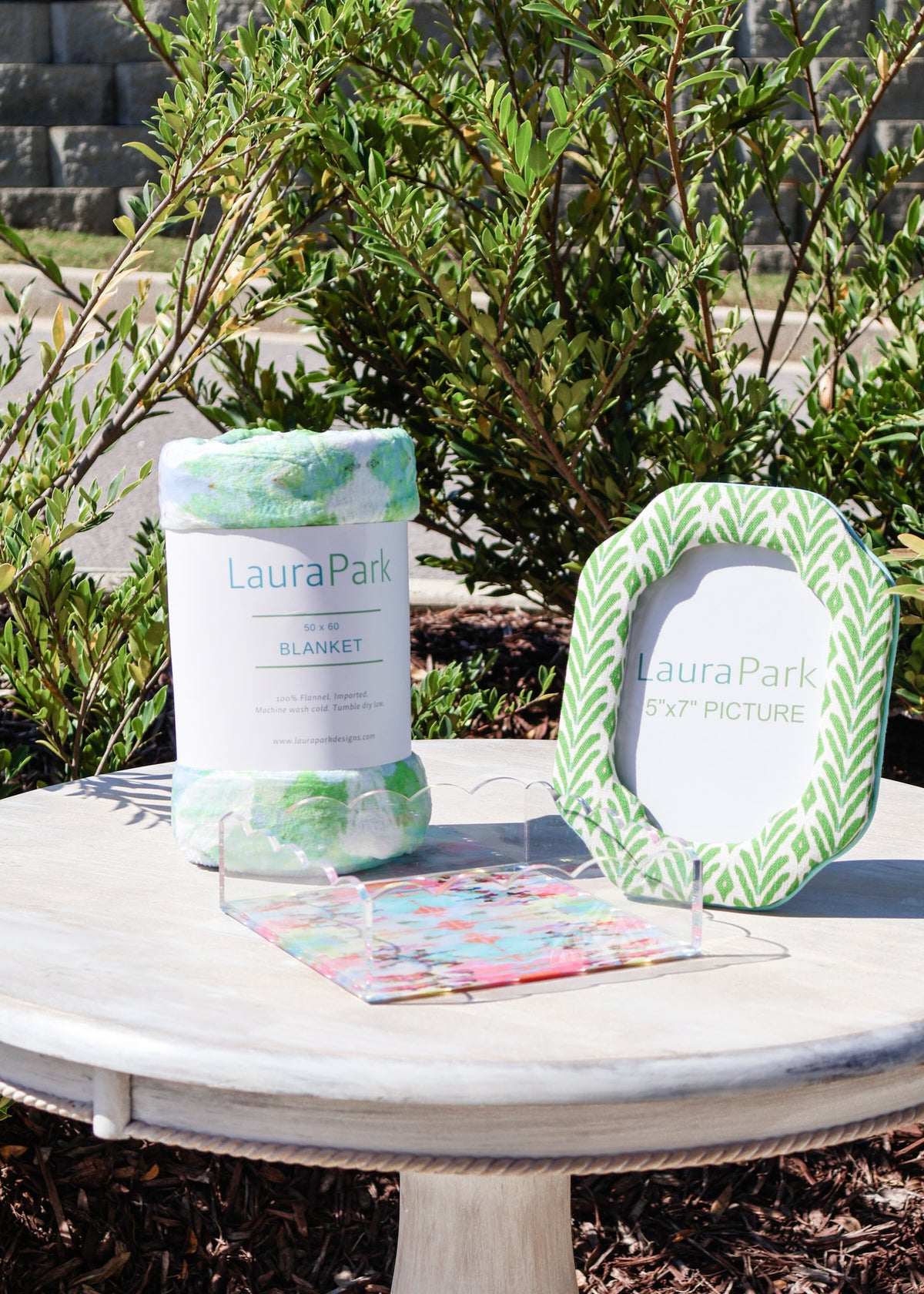 Petite Frond Green Fabric Frame