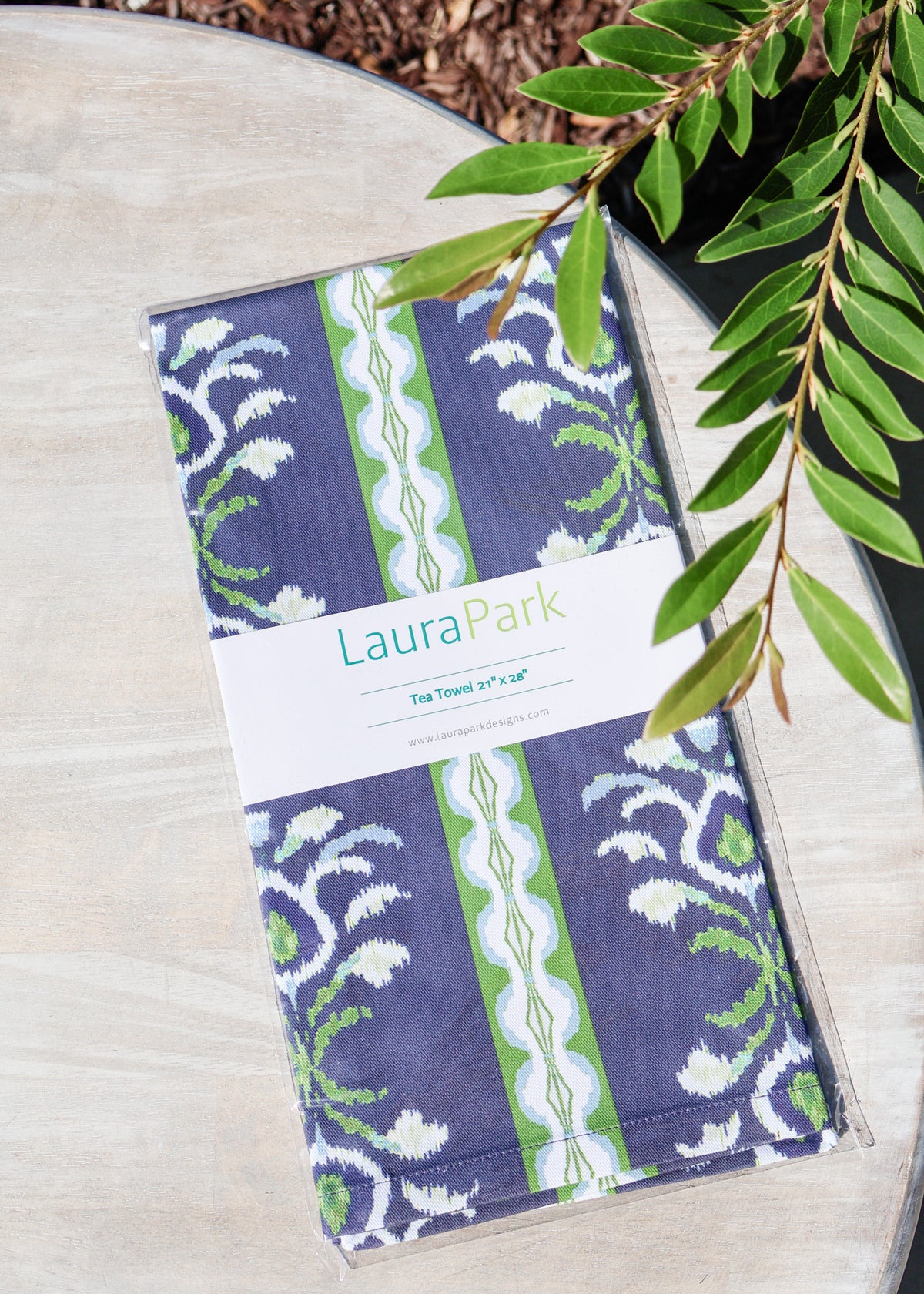 Rosemary Stripe Indigo Tea Towel