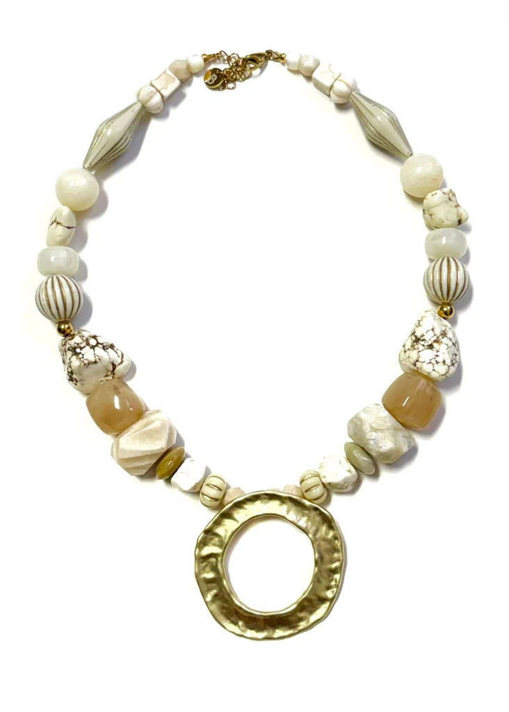 Adams Beaded Pendant Necklace