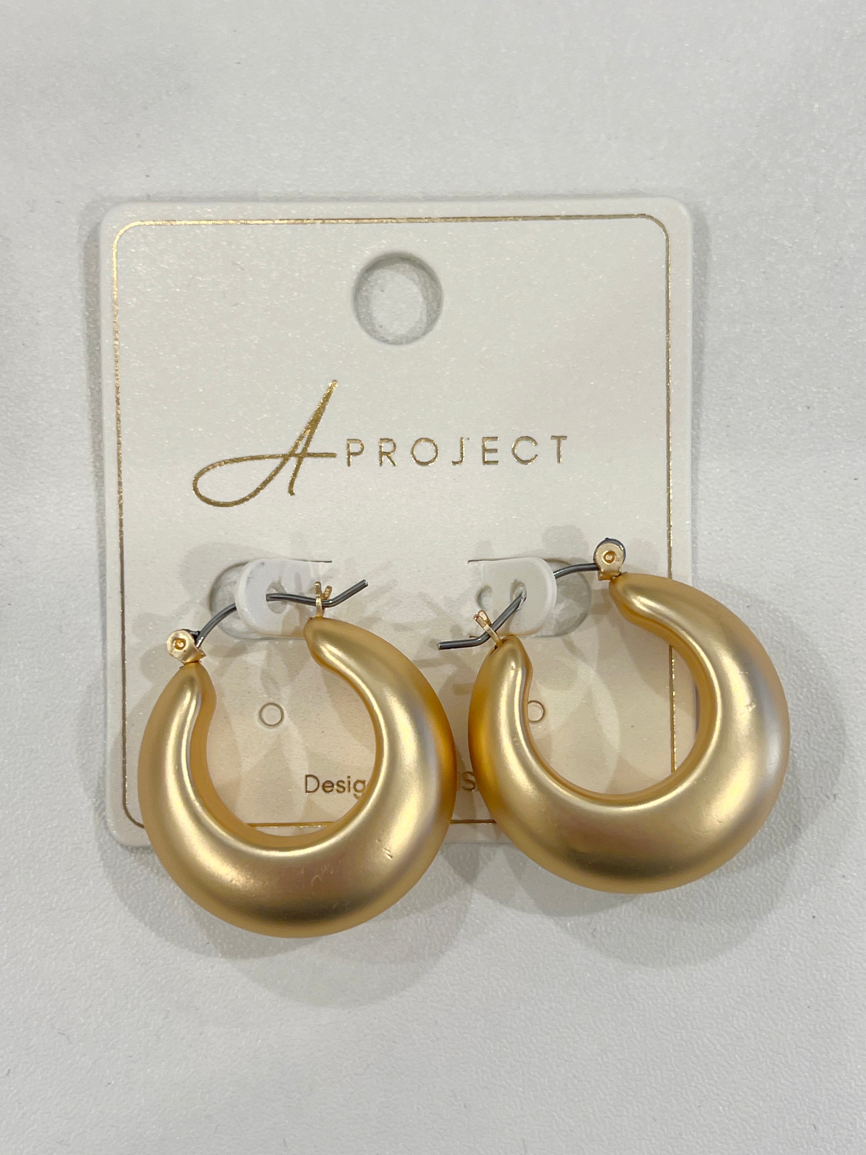 Metal Hollow Hoop Earrings