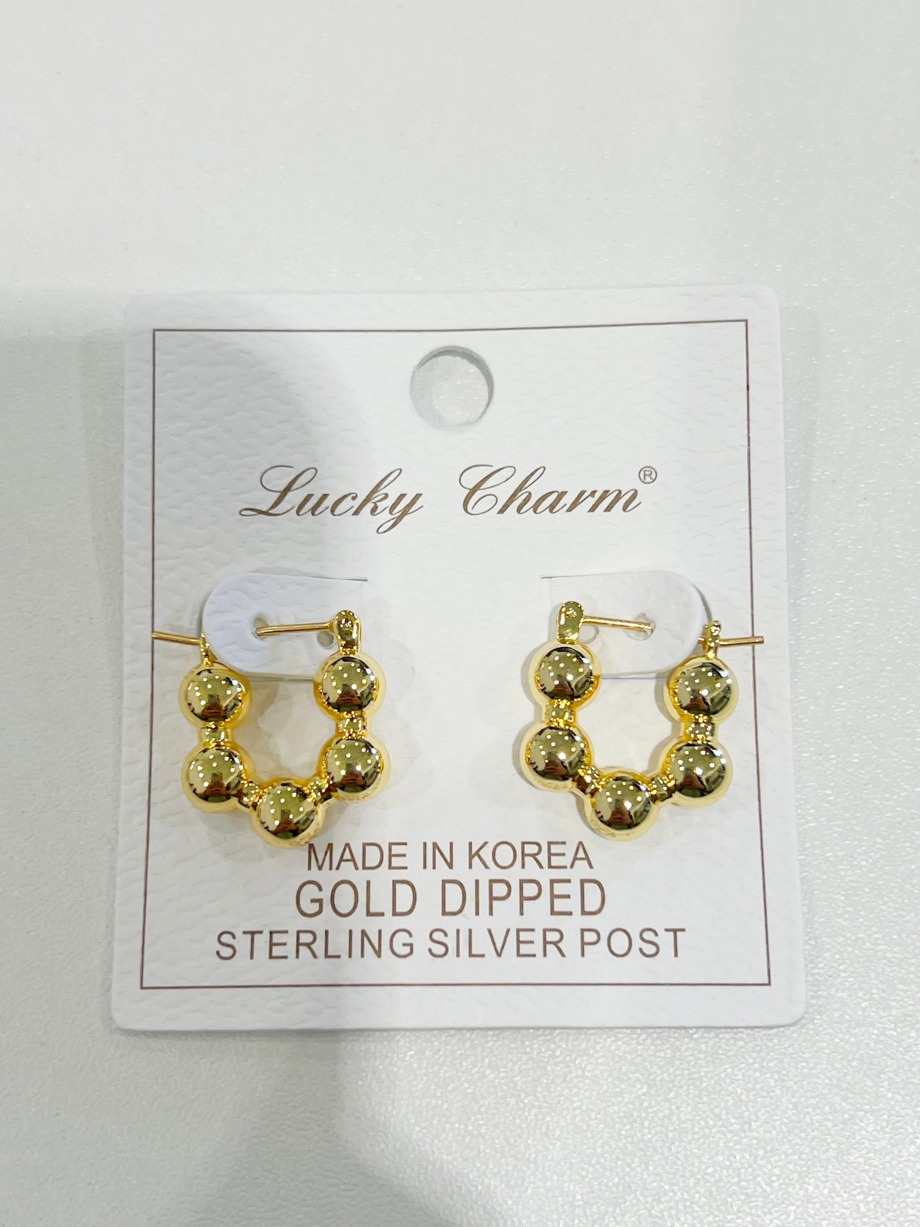 Kayla Ball Hoop Earrings