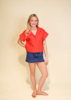Sylvie Mock Neck Top